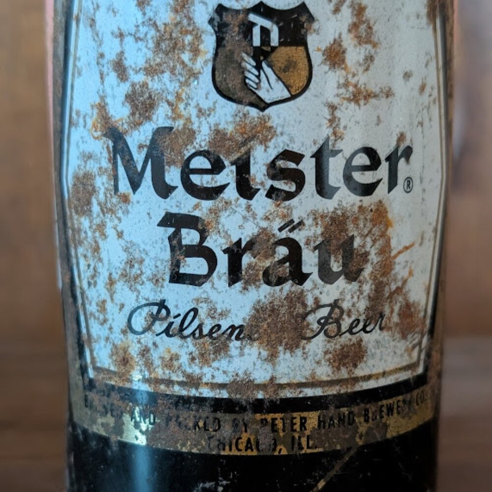 Vintage Meister Brau Beer Can 1956 Heavily Rusted - Picture 4 of 11